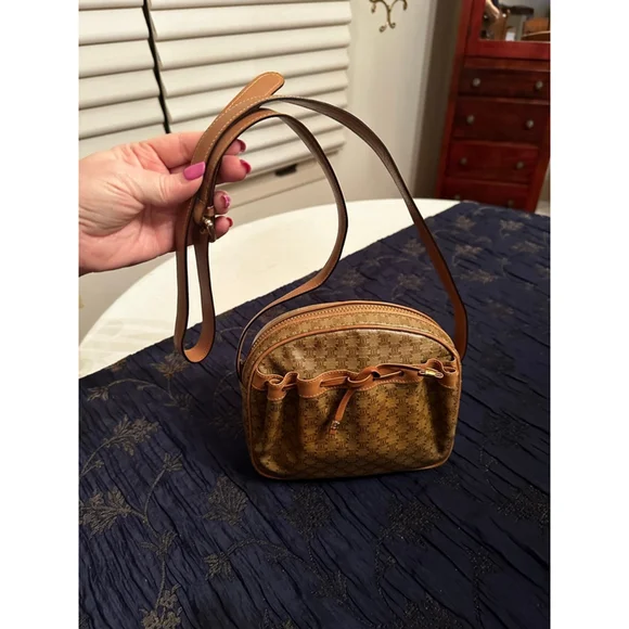 Celine Brown Tan Monogram Crossbody Bag - Picture 3 of 16